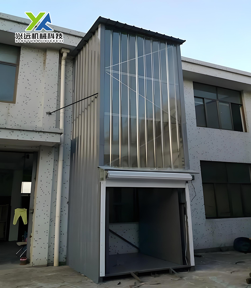 彩鋼瓦外包室外貨梯